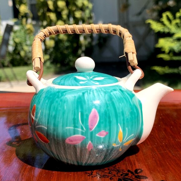 Vtg Japanese Kutani Ware Mini Sauce Saki Oil Tea Decanter - Picture 2 of 11